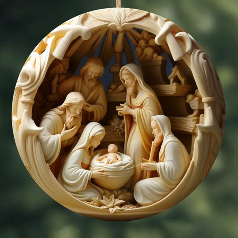 Yeouu | Nativity Christmas ornament