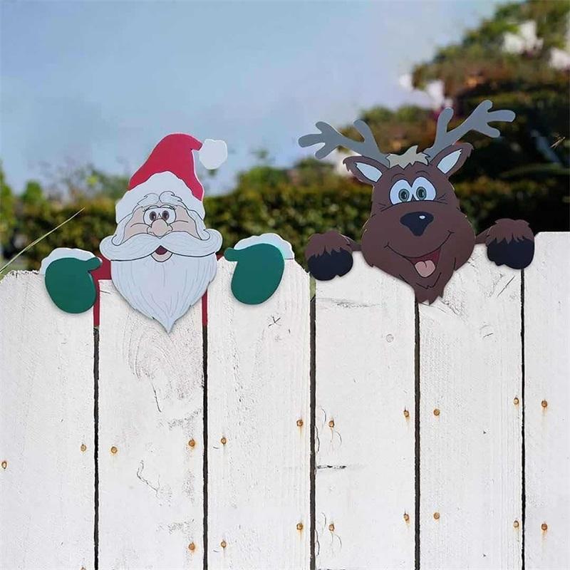 Christmas Themed Fence Decoration | Yeouu