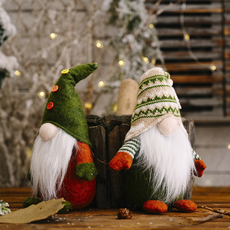 Yeouu | Christmas Green Faceless Old Man Elf Figurine