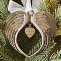 Yeouu | 🎄Christmas Tree Memorial Ornaments Angel Wings Bell Hangings Hanging Decoration