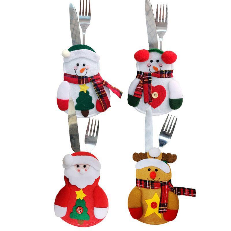Yeouu | Christmas Tableware Holders Set (12 PCs)