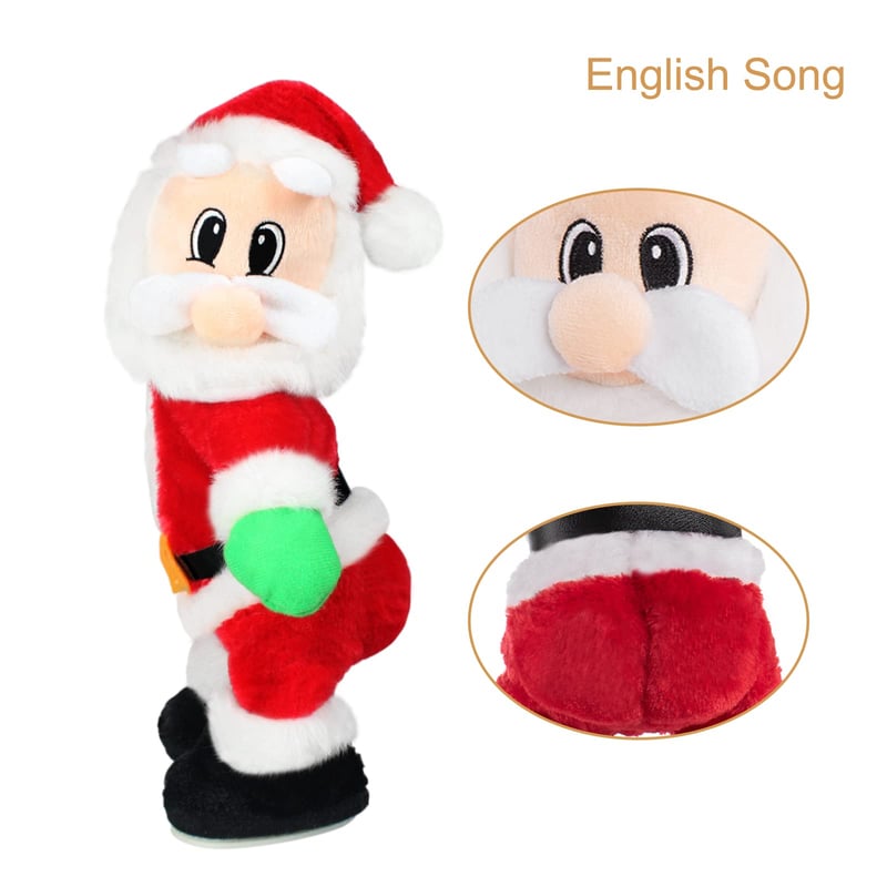 Yeouu | Dancing & Singing Santa Claus | Movable Santa Figure with Music | Fun Christmas Decoration & Gift Idea