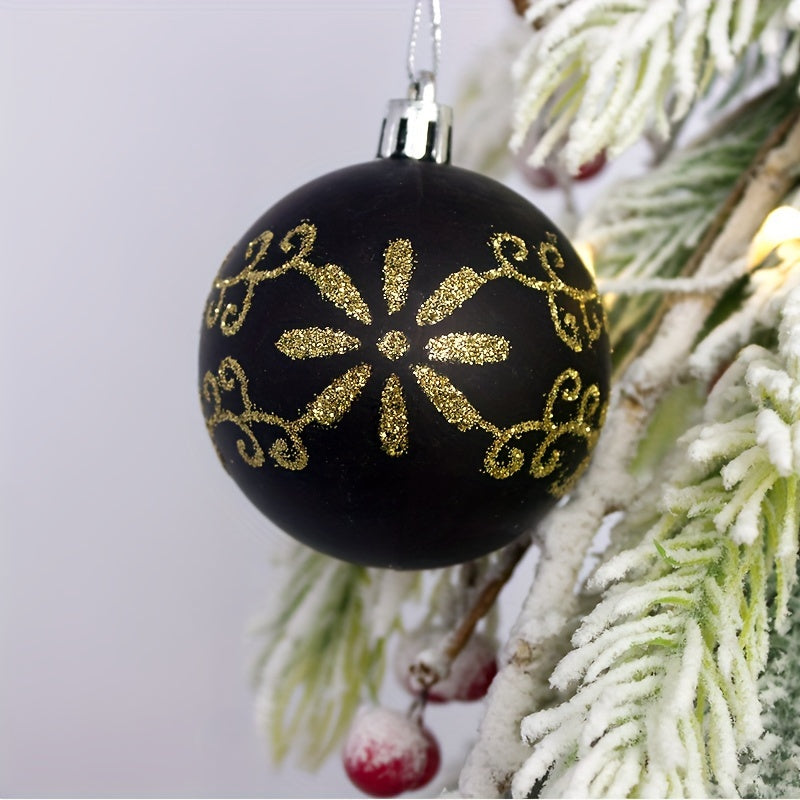 Yeouu | Christmas Tree Baubles Set – Plastic Hanging Ornaments