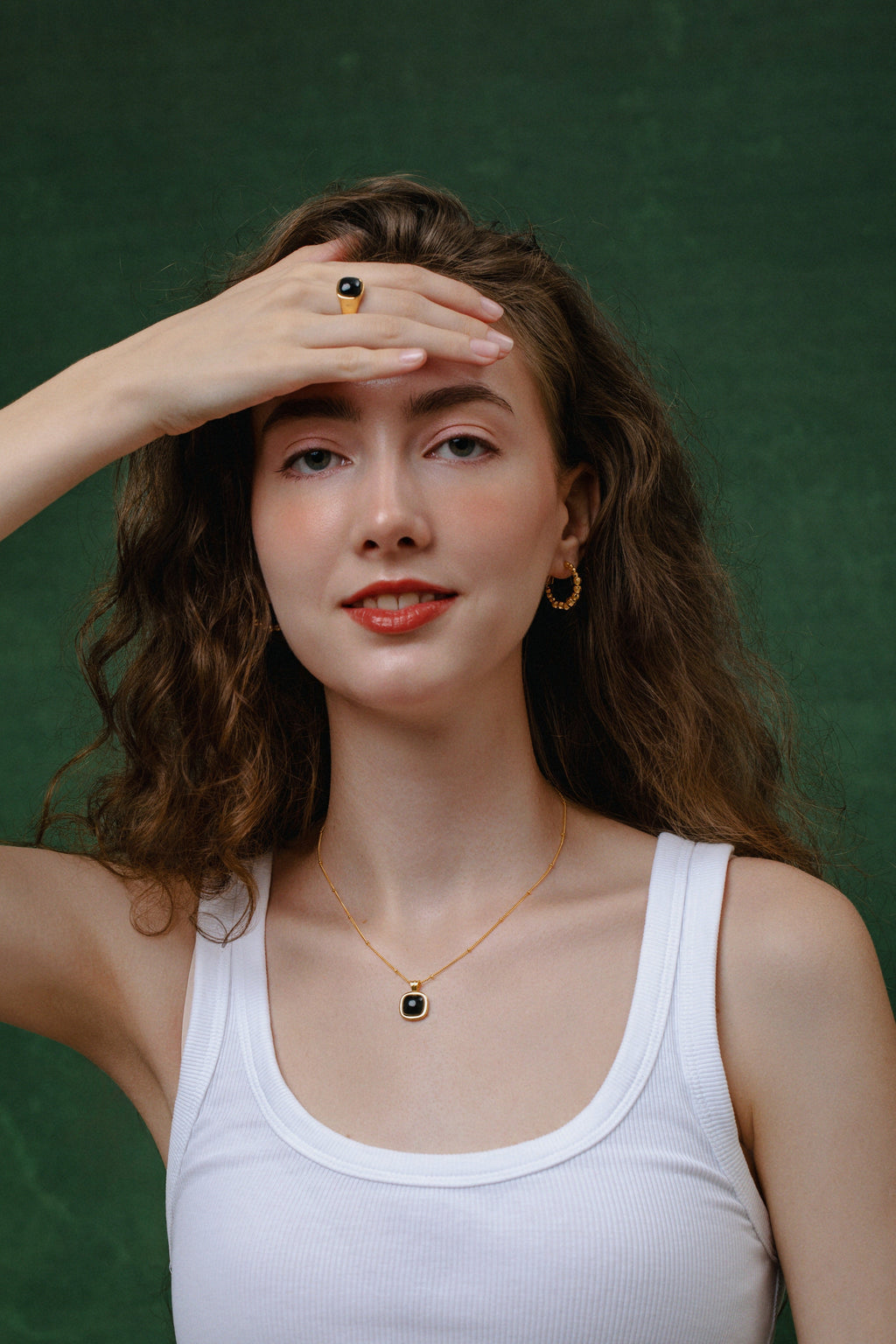 Nocturne Black Onyx Square Ring