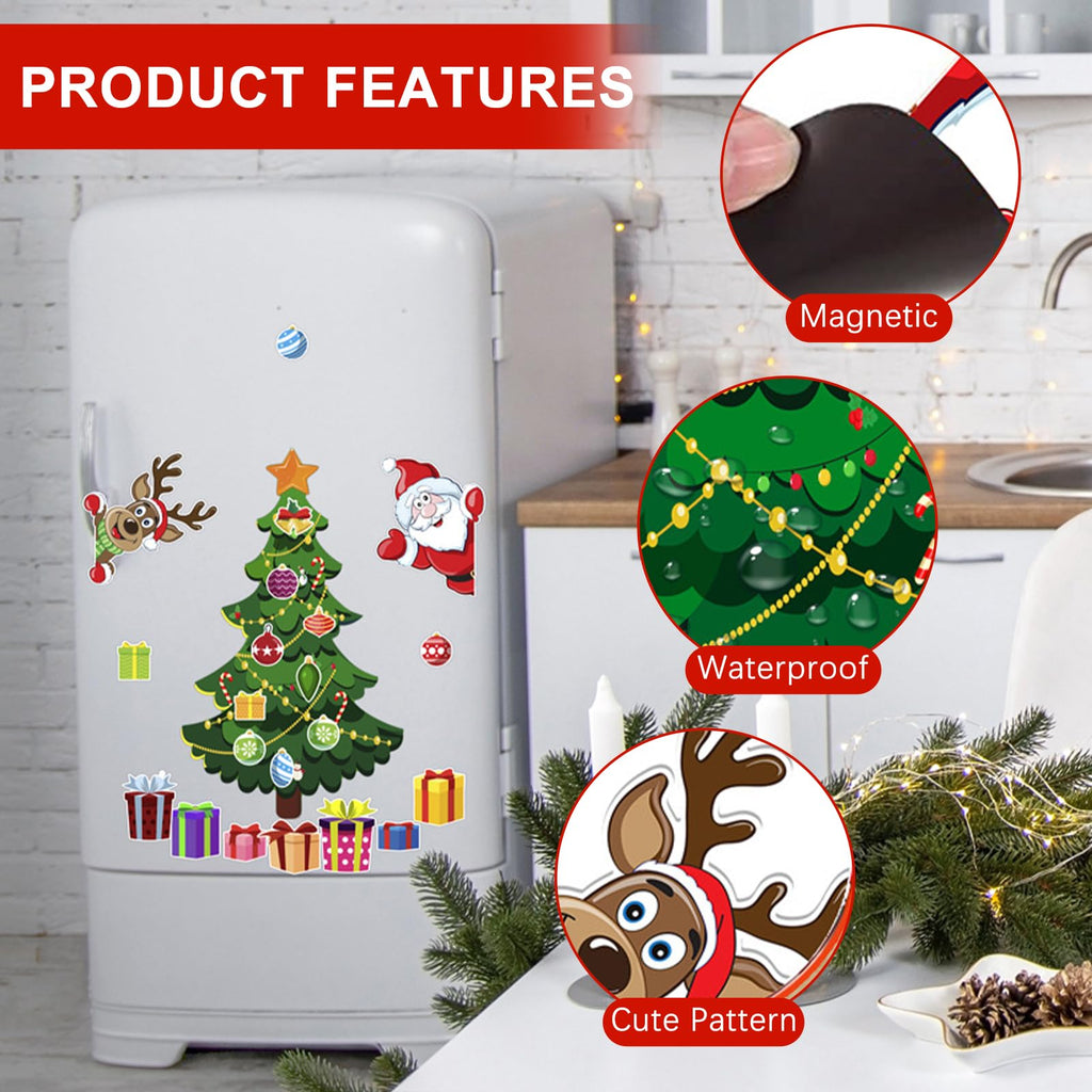 Christmas Tree Fridge Magnet Set