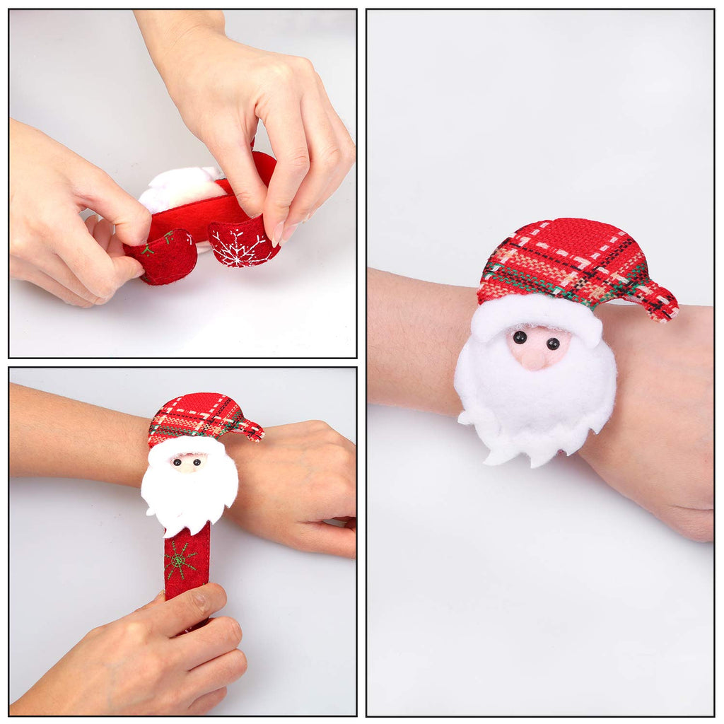 24 Pack Christmas Slap Bracelets Set