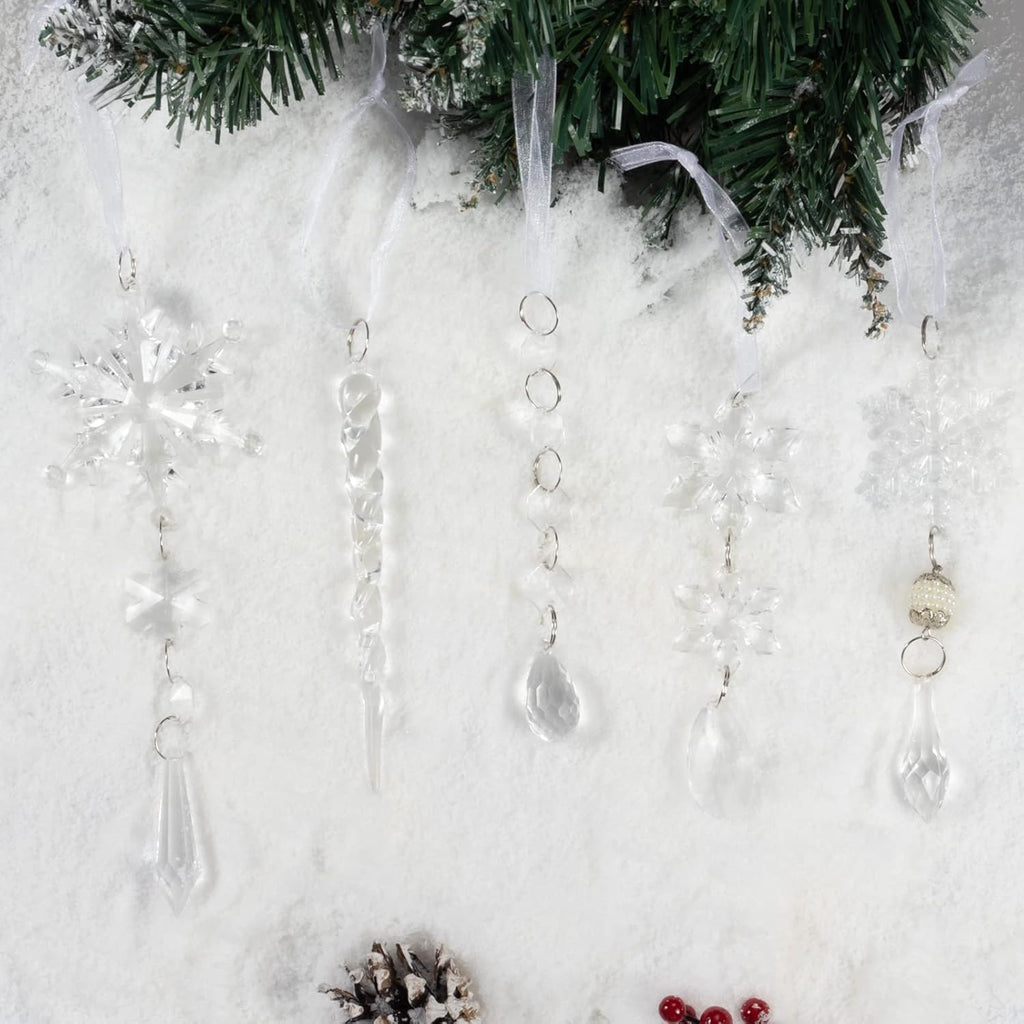 Yeouu | Crystal Christmas Ornaments Set - ShineBright