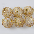 Yeouu | Gold dusted scaly Christmas ball
