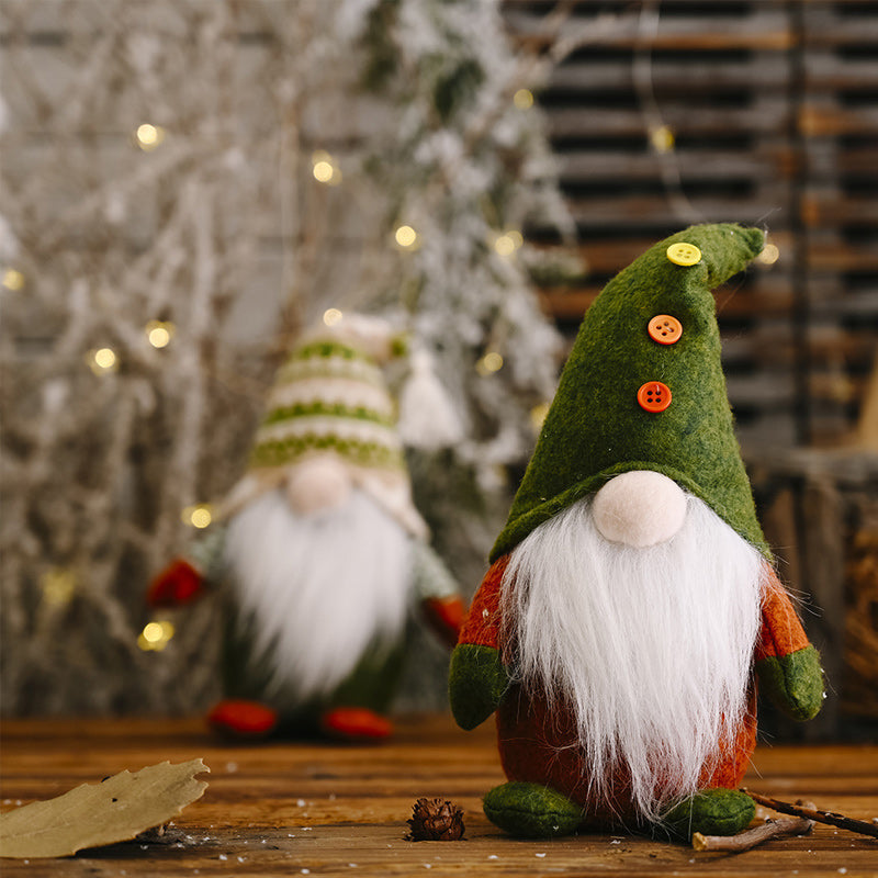Yeouu | Christmas Green Faceless Old Man Elf Figurine