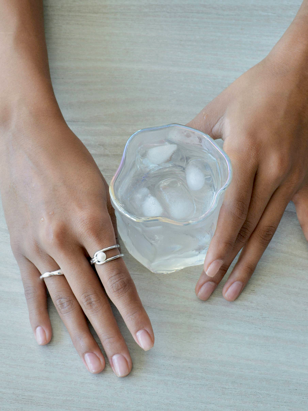 Island - Sculptural Pearl Sterling Silver Ring