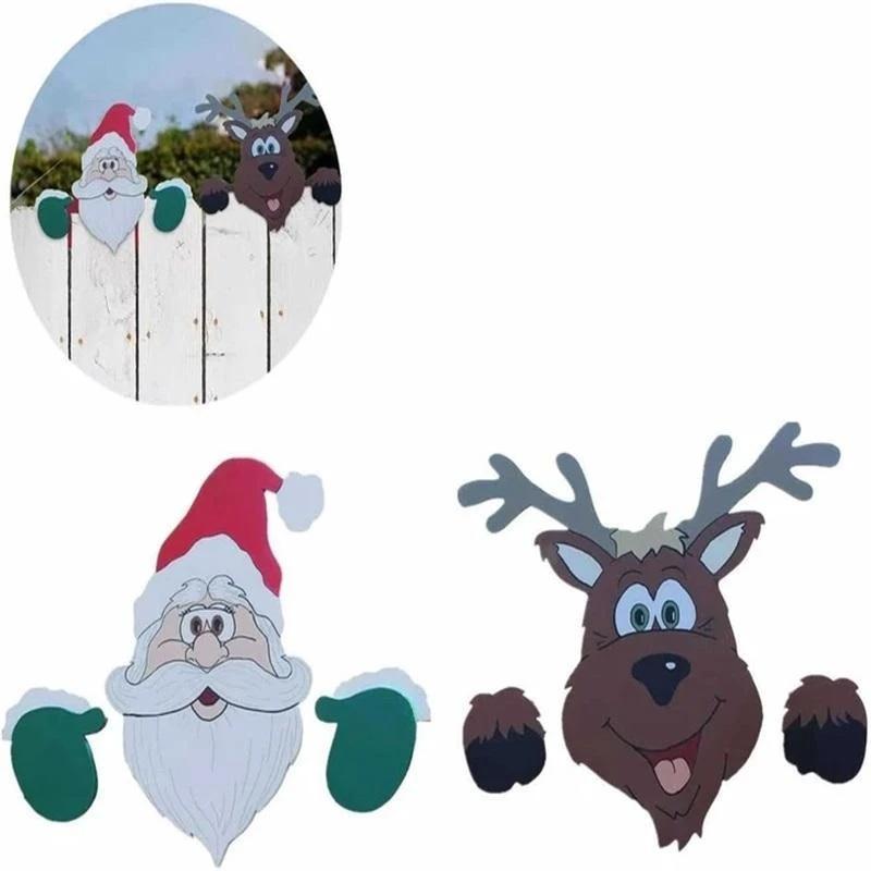 Christmas Themed Fence Decoration | Yeouu