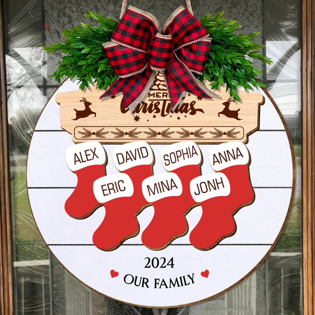 Christmas Ornament in Personalized Wood Design Yeouu