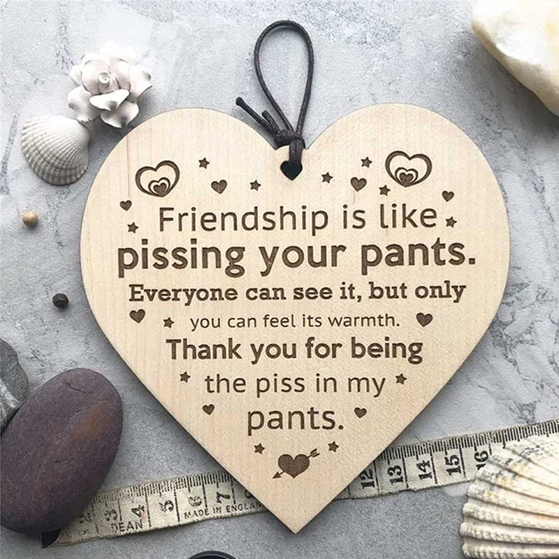 Yeouu | Friendship Wood Pendant Christmas Tree Decor