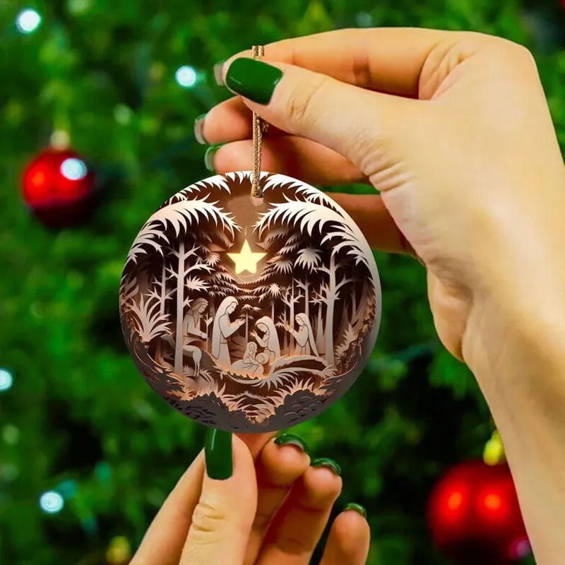 Yeouu | Nativity Christmas ornament