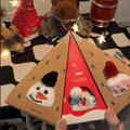 Yeouu | Christmas socks in gift box design | Plush house & cuddle socks | Universal size