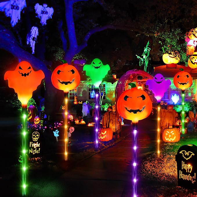 Solar Halloween Pathway Lights
