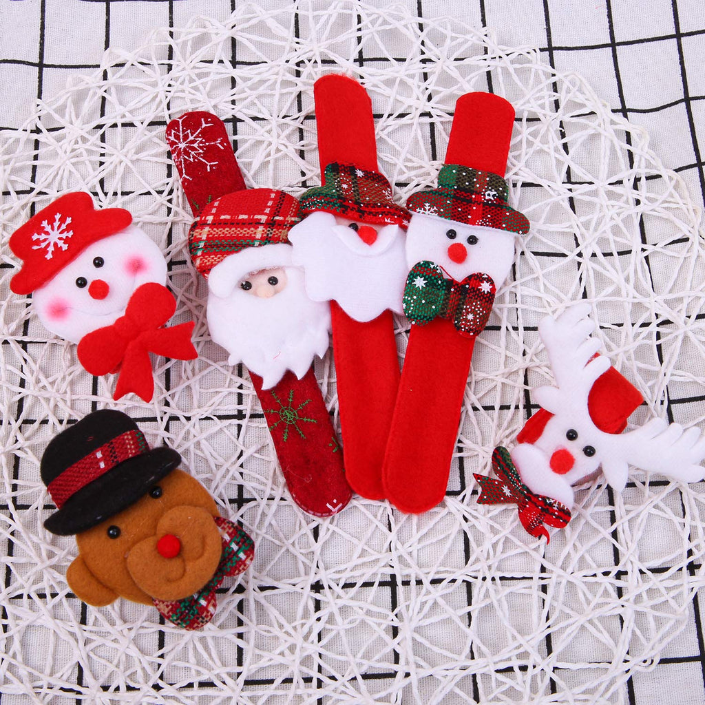 24 Pack Christmas Slap Bracelets Set