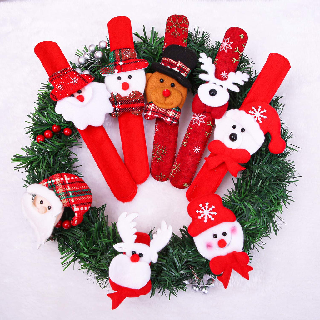 24 Pack Christmas Slap Bracelets Set