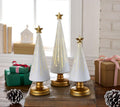 Yeouu | Illuminated Christmas Trees Set | Starry Night Design | With Timer | Battery Operated | For Indoor Use