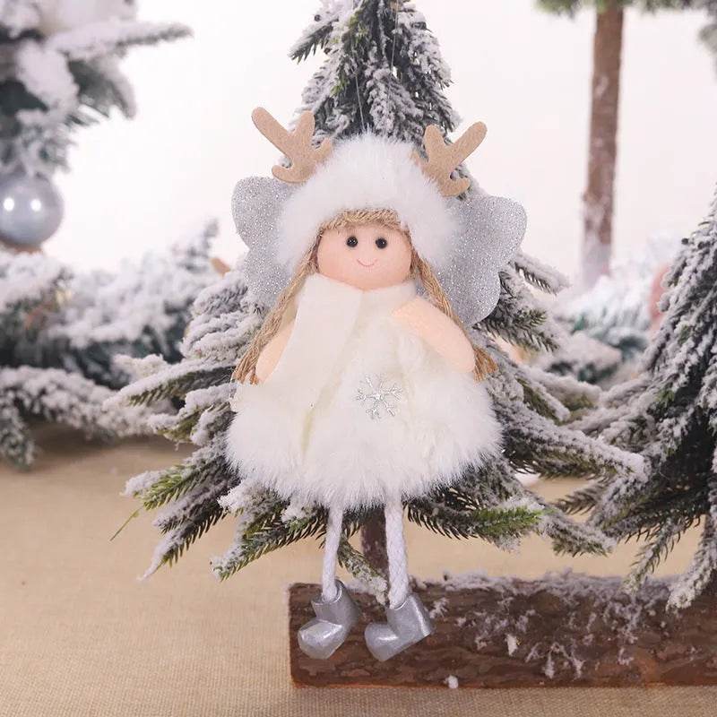Yeouu | Christmas Cute Fabric Antler Plush Girl Decoration Ornaments