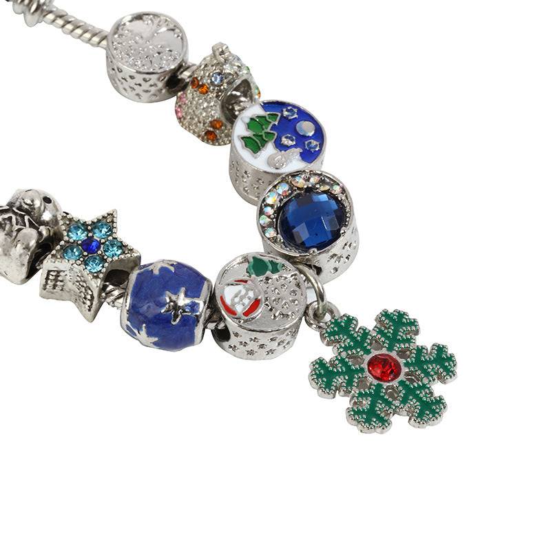 Yeouu | Christmas Snowflake Bells Children's Charm Bracelet