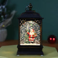 Yeouu | Christmas Decoration Luminous Water Injection Flat Storm Lantern Desktop Decoration