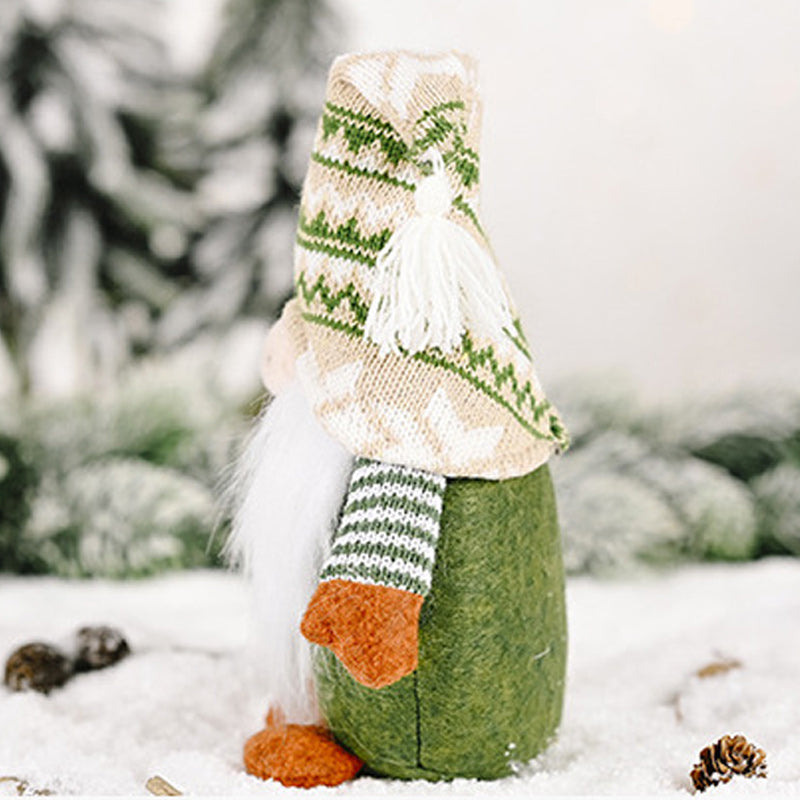 Yeouu | Christmas Green Faceless Old Man Elf Figurine