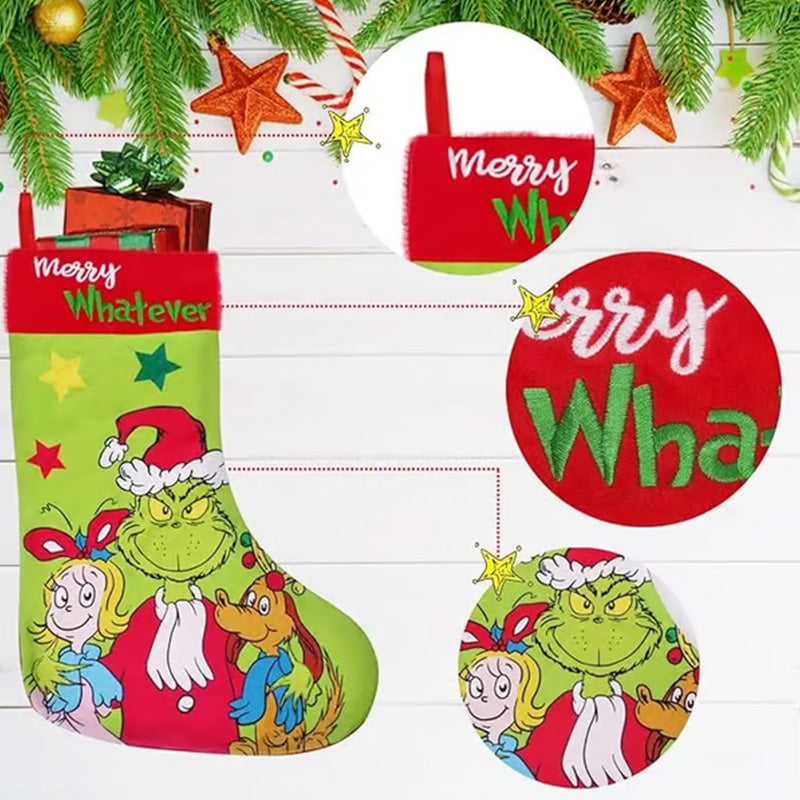 Yeouu | Green Christmas Stockings Christmas Decorations