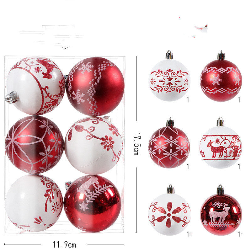 Yeouu | 6 Hanging Ornaments Christmas Tree Decorations Pendant