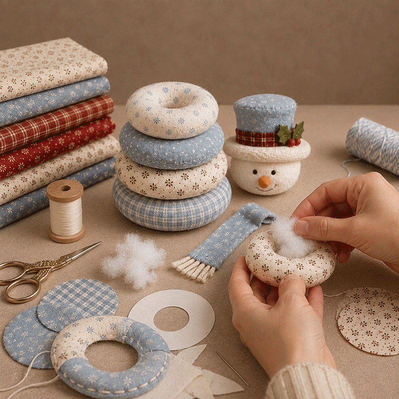 DIY Christmas Patchwork Doll Kit