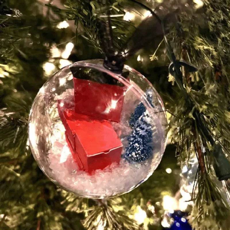 Yeouu | Christmas Tree Decoration Transparent Ball Hanging Decoration Scene Layout Hanging Decoration
