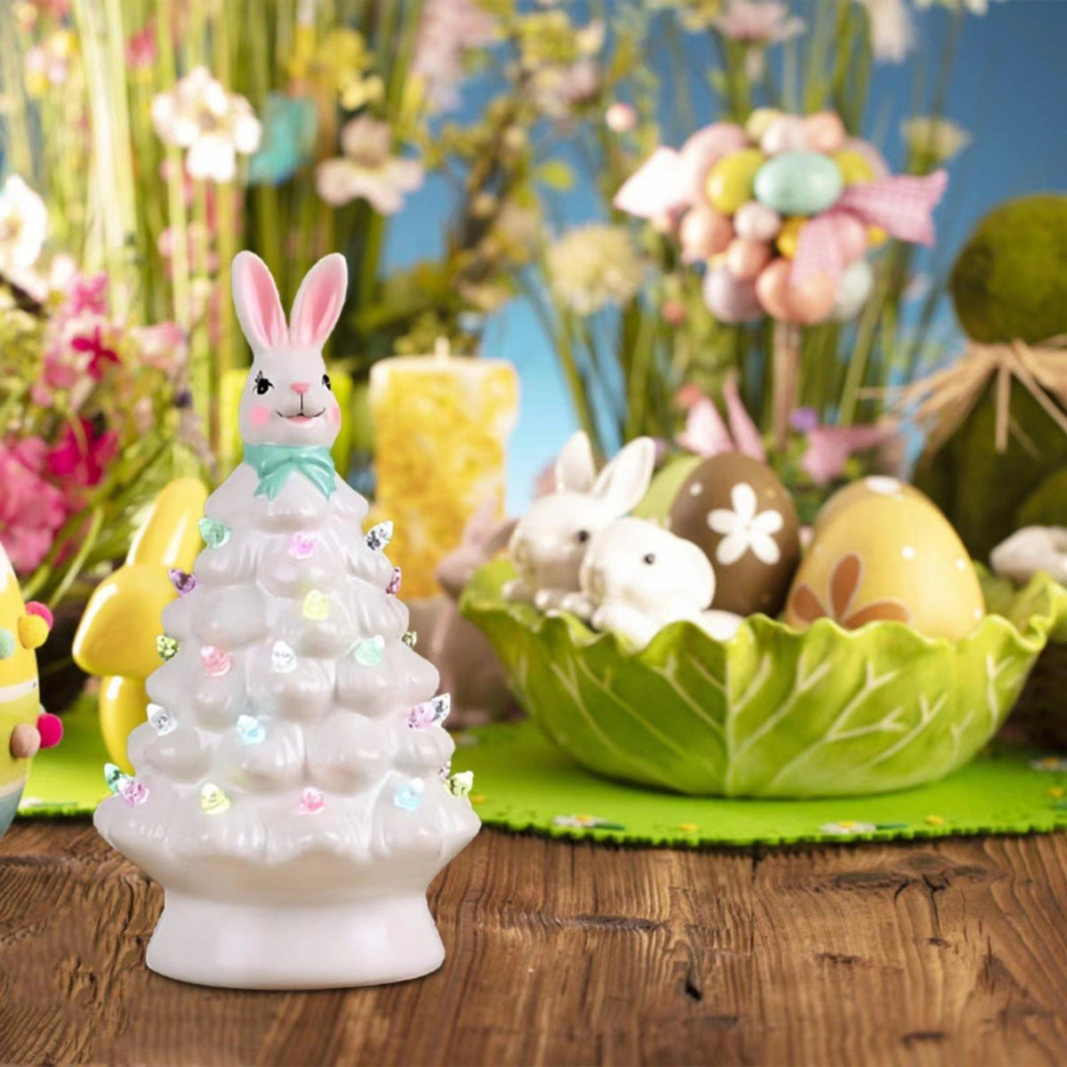 Yeouu | Christmas Pink Bunny Tree