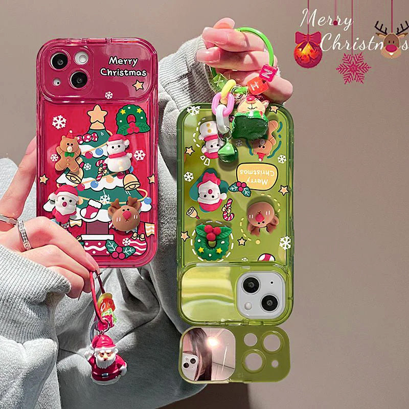 Yeouu | Christmas Tree Pendant iPhone Cover with Mirror