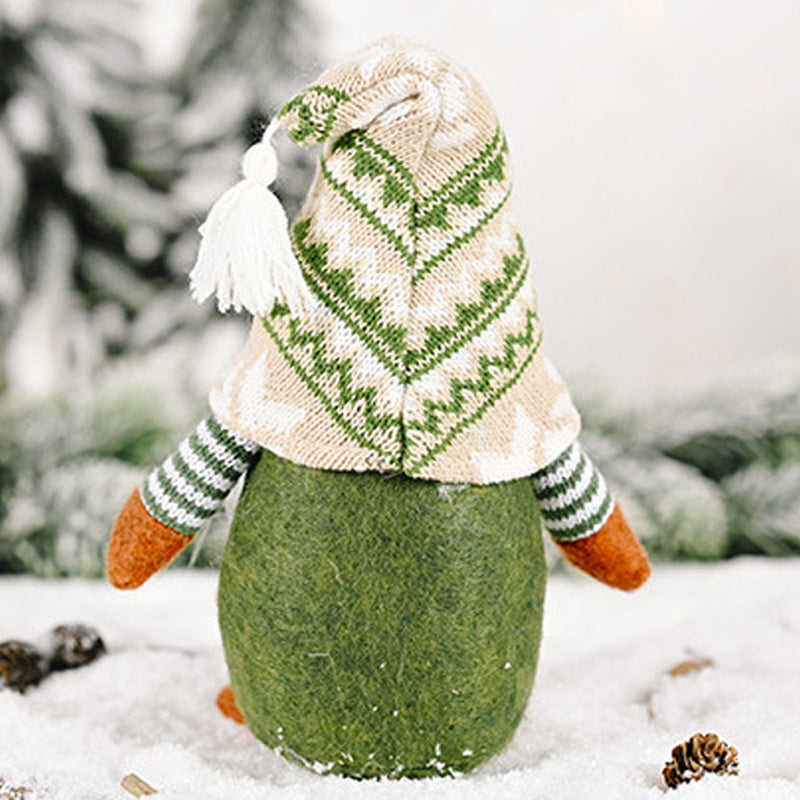 Yeouu | Christmas Green Faceless Old Man Elf Figurine