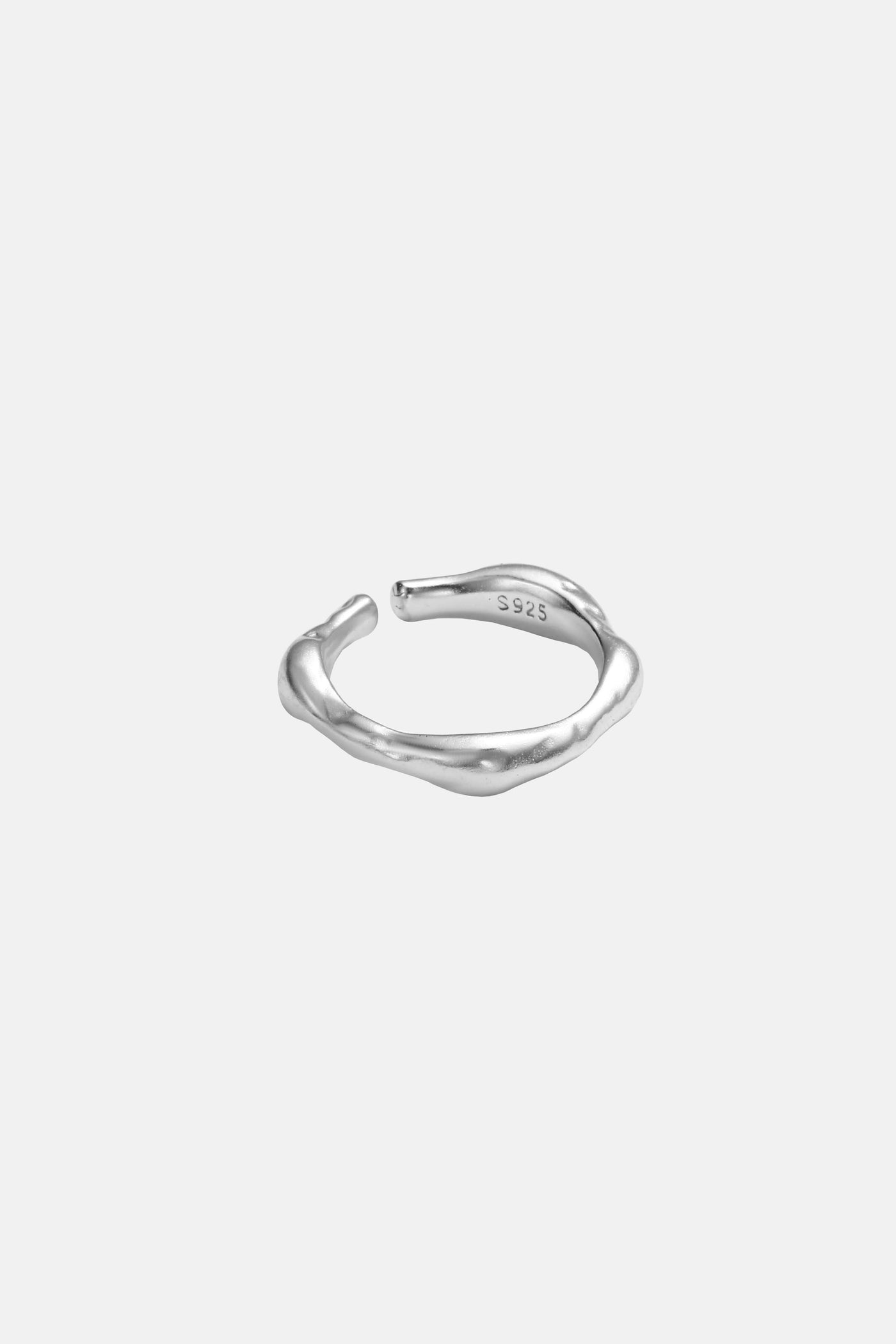 Flow - Molten Sterling Silver Ring