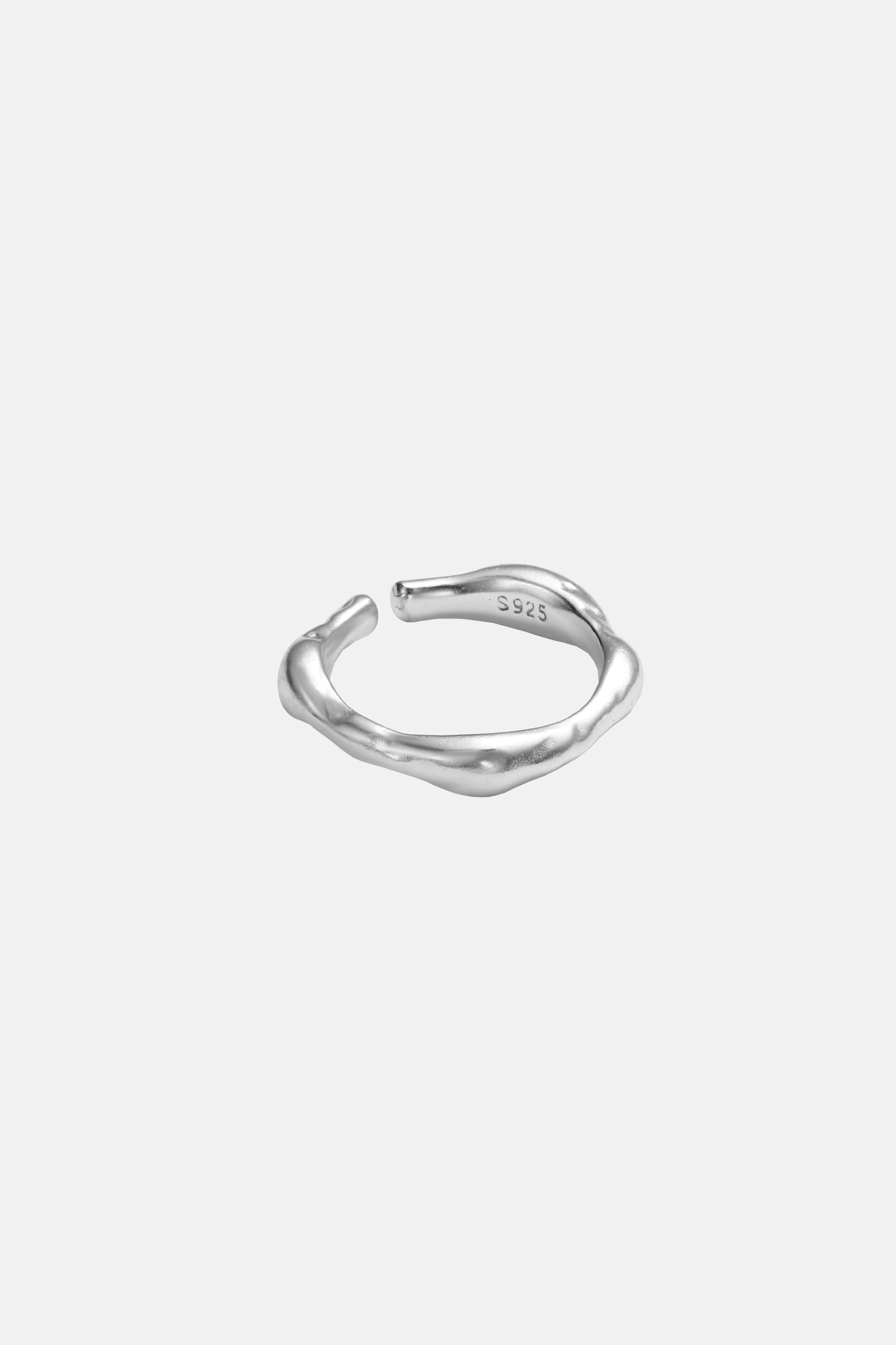 Flow - Molten Sterling Silver Ring