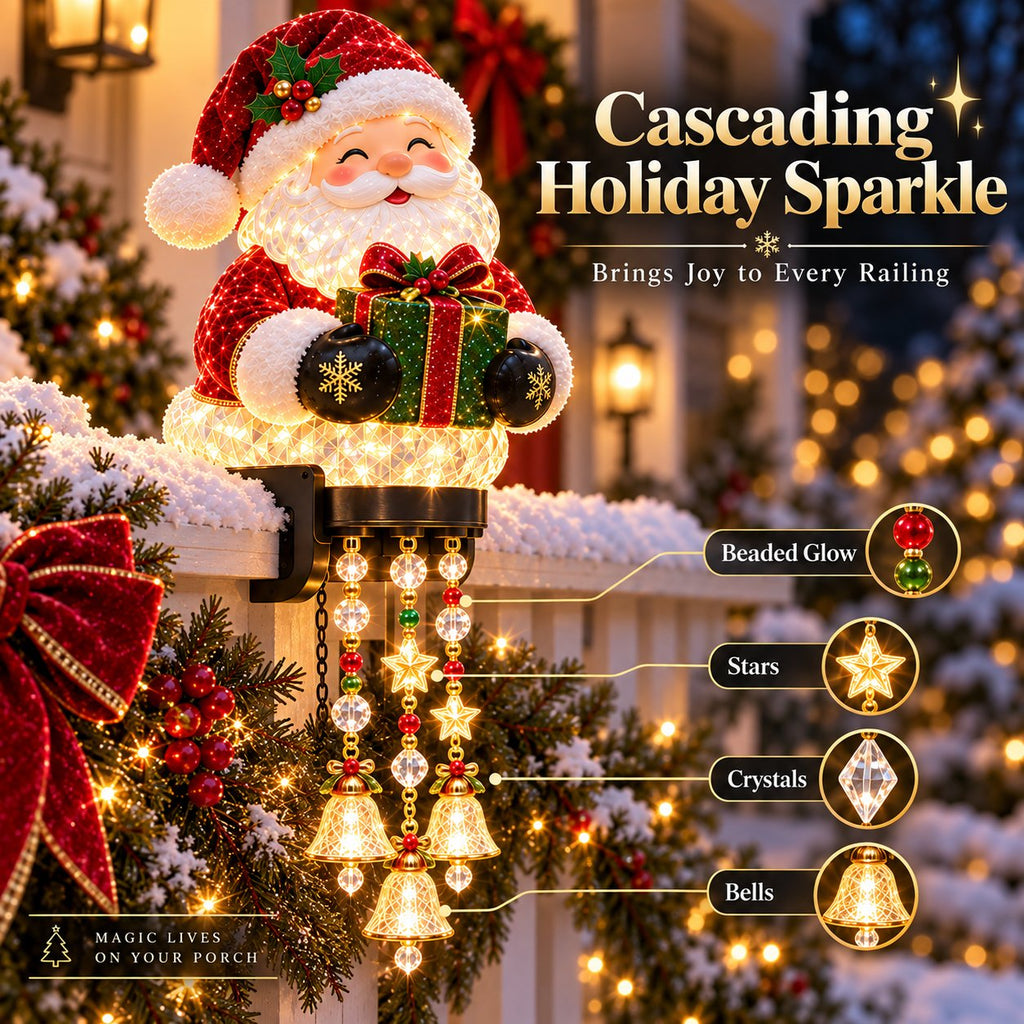 10W+SOLD!🔥🎅Christmas Porch Railing Lights – 4 Festive Character Designs🎄
