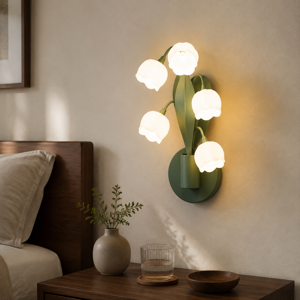 Forest Floor Lily of the Valley Wall Lamp