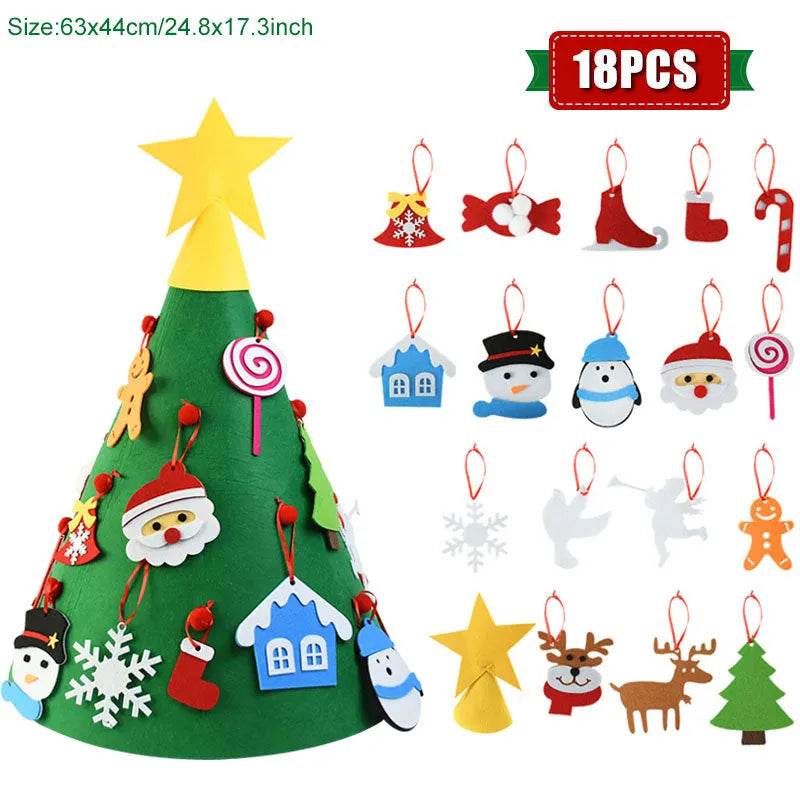 Yeouu | DIY Felt Christmas Tree Ornaments For Kids