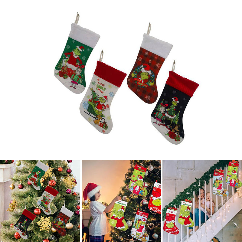 Yeouu | Green Christmas Stockings Christmas Decorations