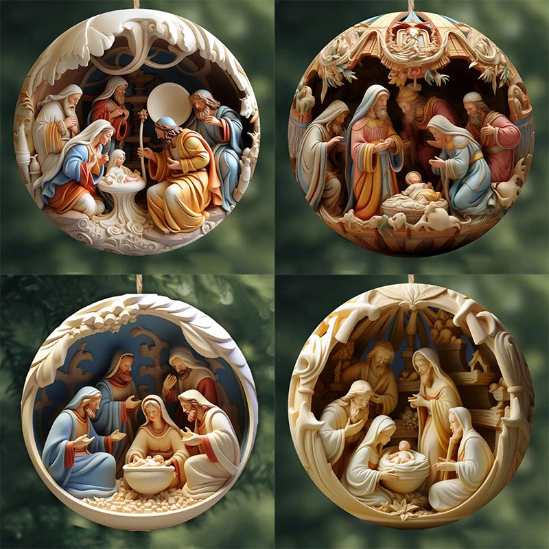 Yeouu | Nativity Christmas ornament