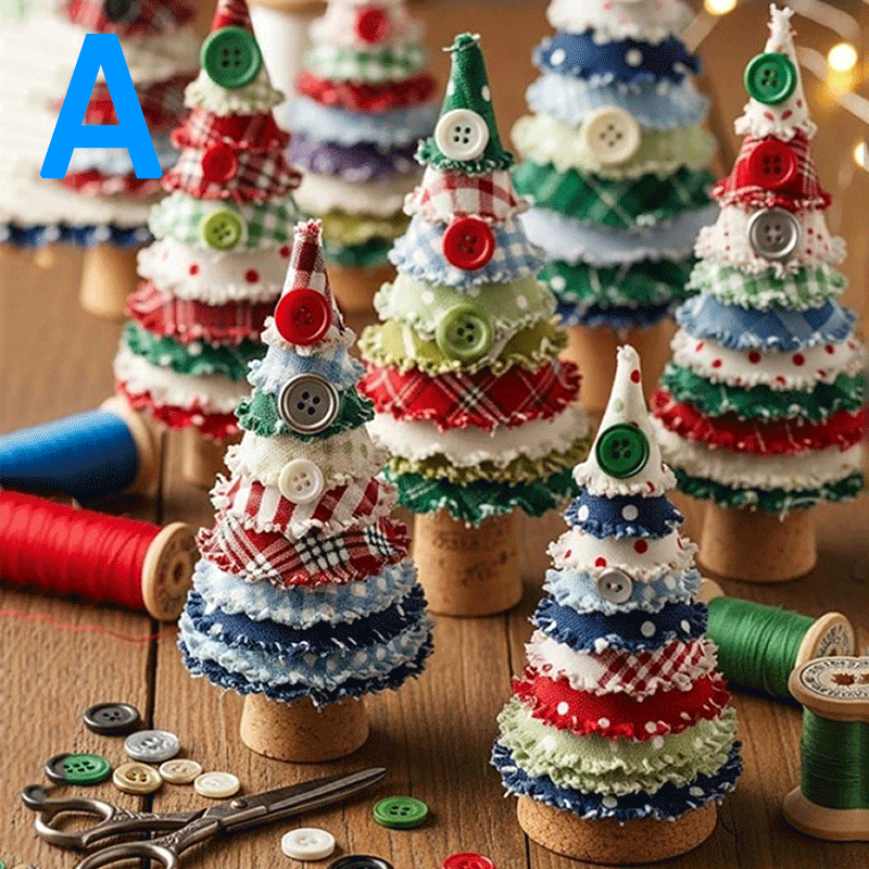 Patchwork Christmas Tree Decoration Kit