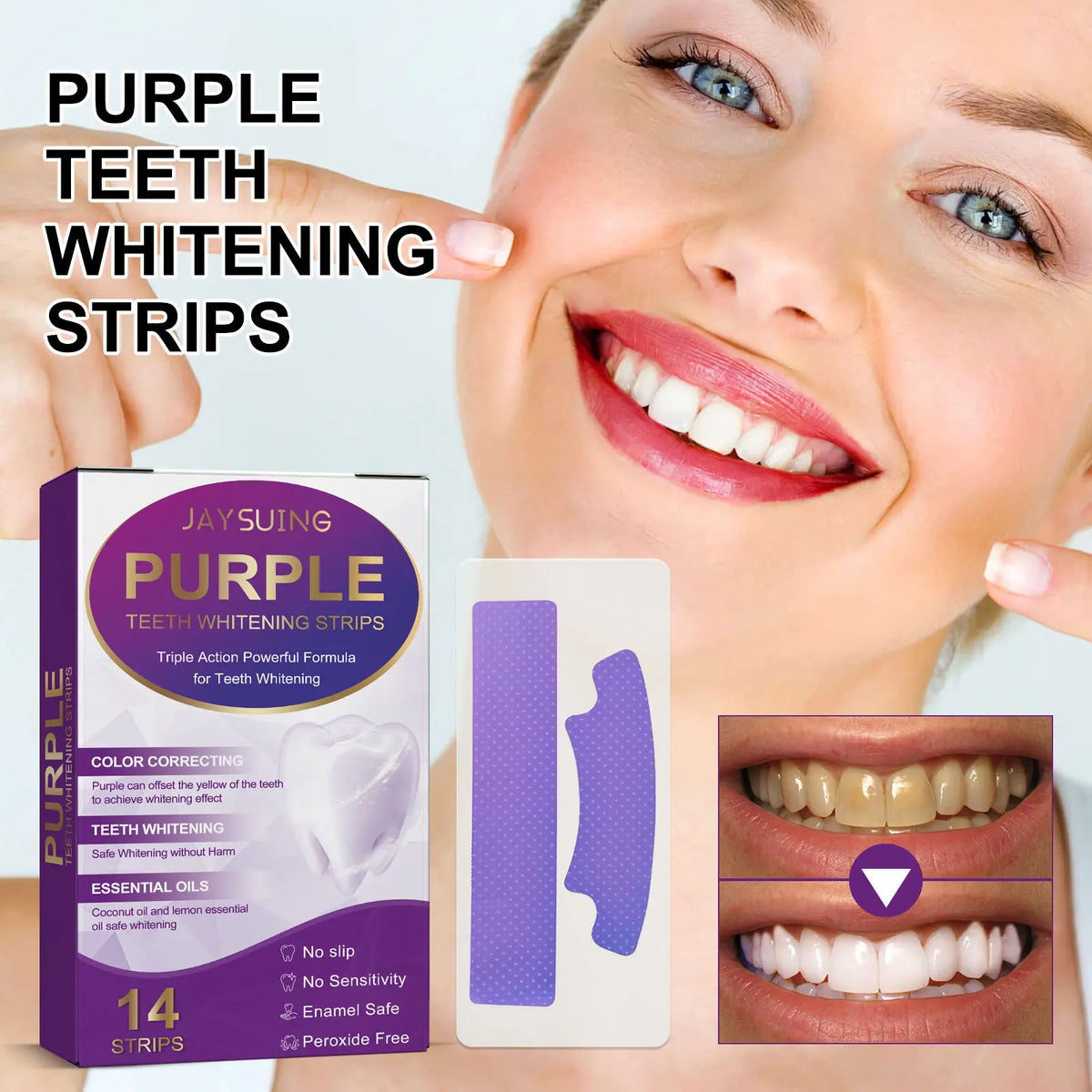 Purple Teeth Whitening 14 Strips