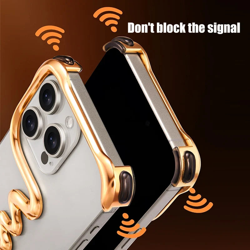 Metal Alloy Frameless  iPhone Case