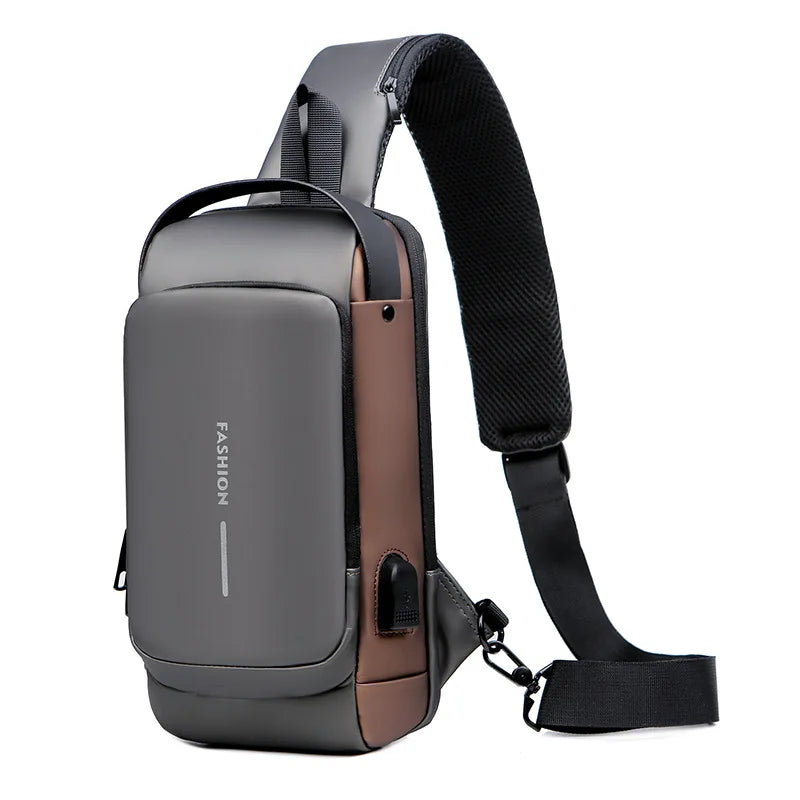 Waterproof Chest Bag with USB Charging Interface