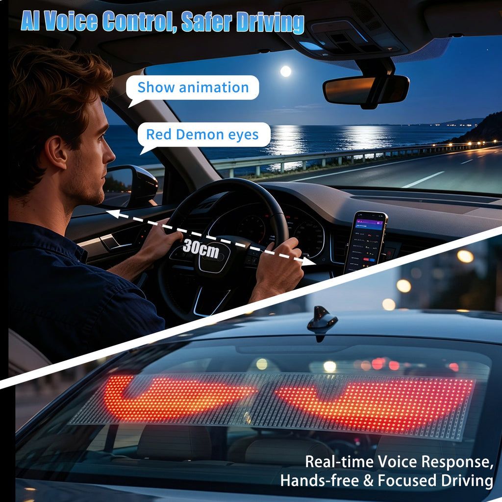 AI Crystal Devil Eyes Light with Voice Service