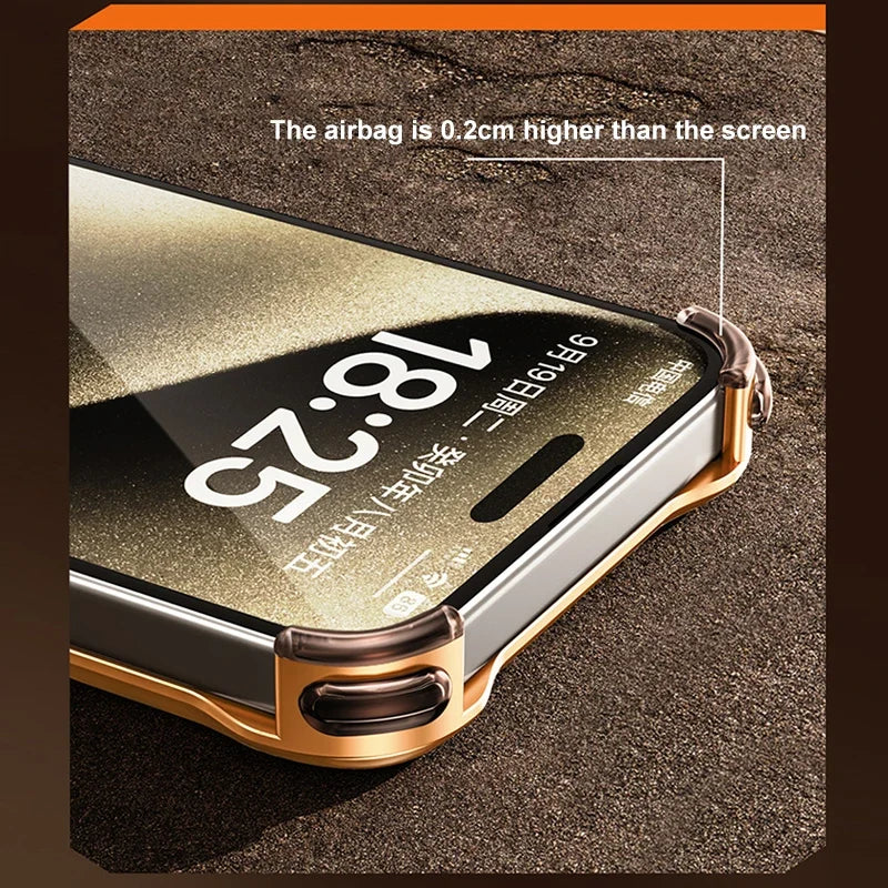 Metal Alloy Frameless  iPhone Case