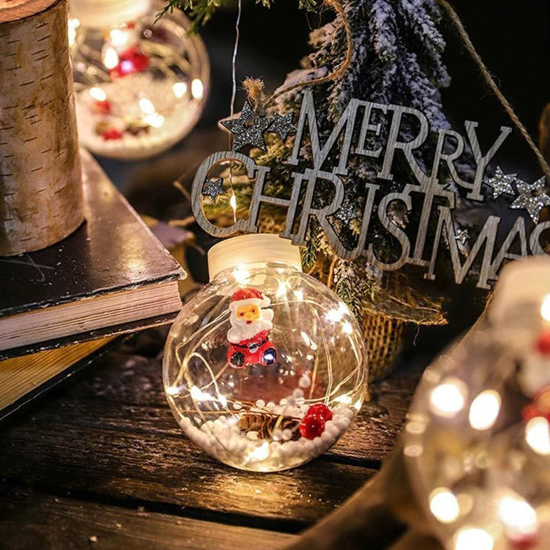 Yeouu | Contemporary Creative Christmas Tree Snowman LED Decoration String Lights For Living Room