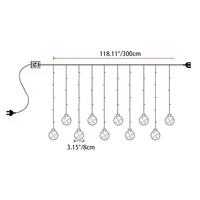 Yeouu | Contemporary Creative Christmas Tree Snowman LED Decoration String Lights For Living Room