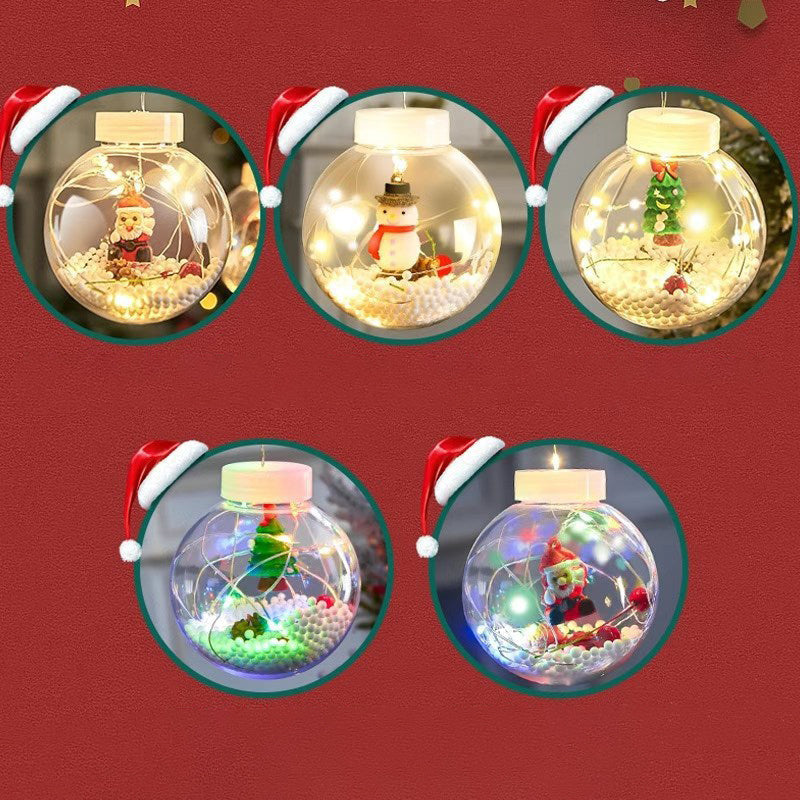 Yeouu | Contemporary Creative Christmas Tree Snowman LED Decoration String Lights For Living Room